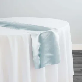14pcs - Shantung Satin (Reversible) Table Runner 14"x108" - Baby Blue