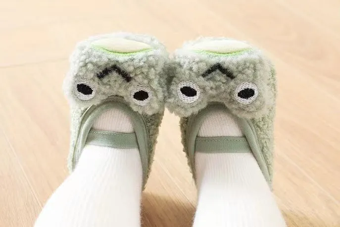 3D Cute Animal Winter Plush First Walker Shoes