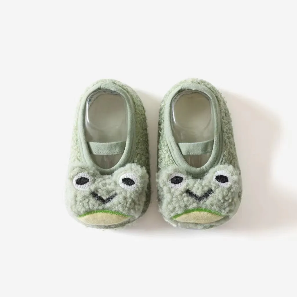 3D Cute Animal Winter Plush First Walker Shoes