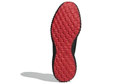 Adidas Alphabounce 1Chinese New Year Scarlet Low-Top Sneakers Fabric Black Colour For Men