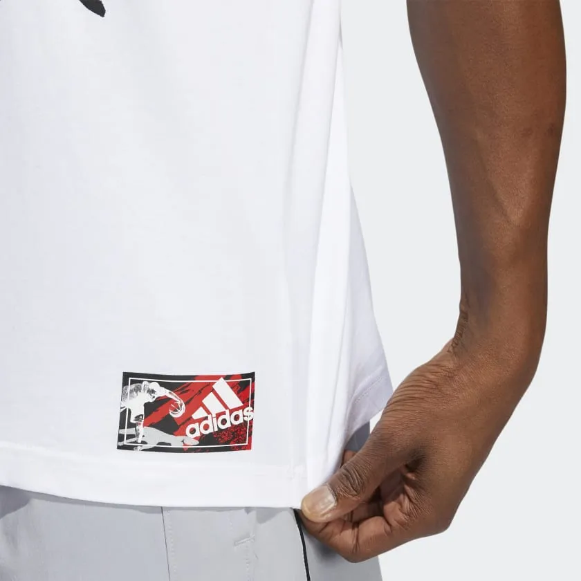 ADIDAS DAME ABSTRACTION GRAPHIC T-SHIRT - HC6812