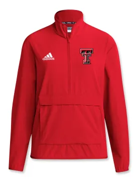 Adidas Texas Tech "Locker Room" Women's Sideline 2024 Woven Quarter Zip