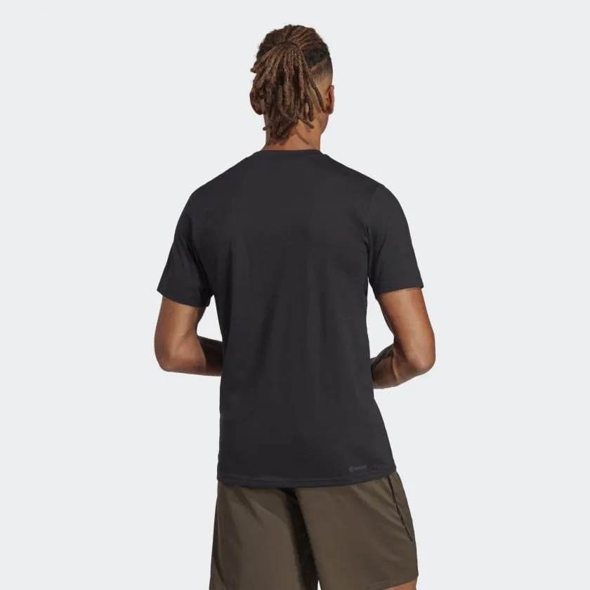 ADIDAS TRAIN ESSENTIALS FEELREADY LOGO TRAINING T-SHIRT - IB8274