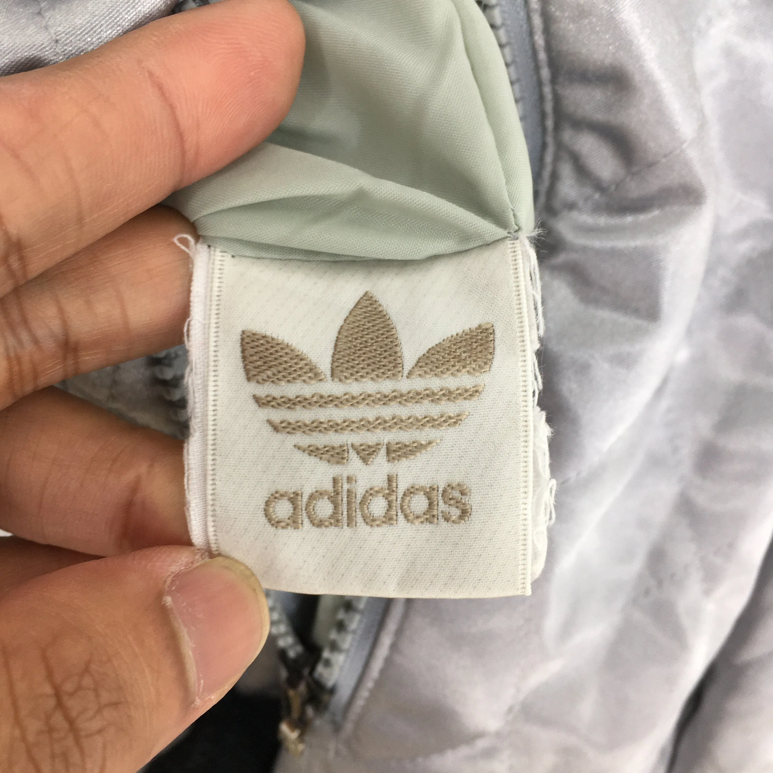 Adidas Trefoil Overprint Jacket Warmer Large