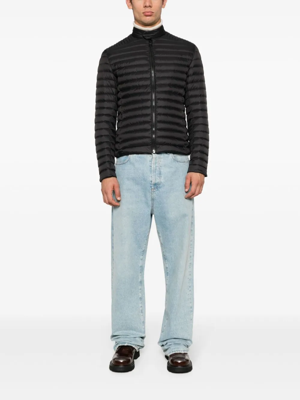 Autumn quilted down jacket