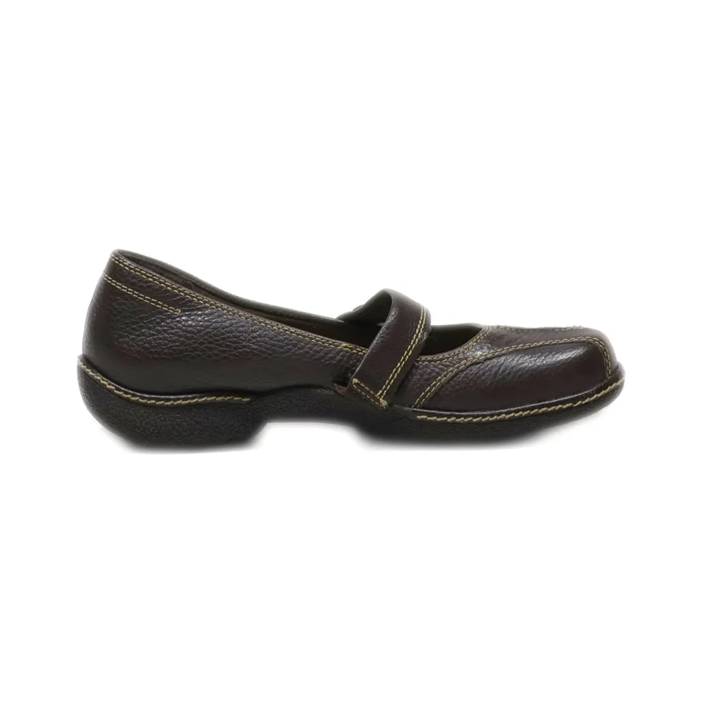 Baretraps Slip Ons Leather Brown Colour For Women