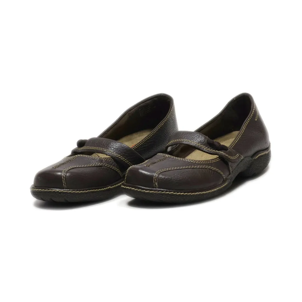 Baretraps Slip Ons Leather Brown Colour For Women
