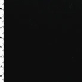 Black Soft Brushed Wool Blend Twill Jacketing Fabric