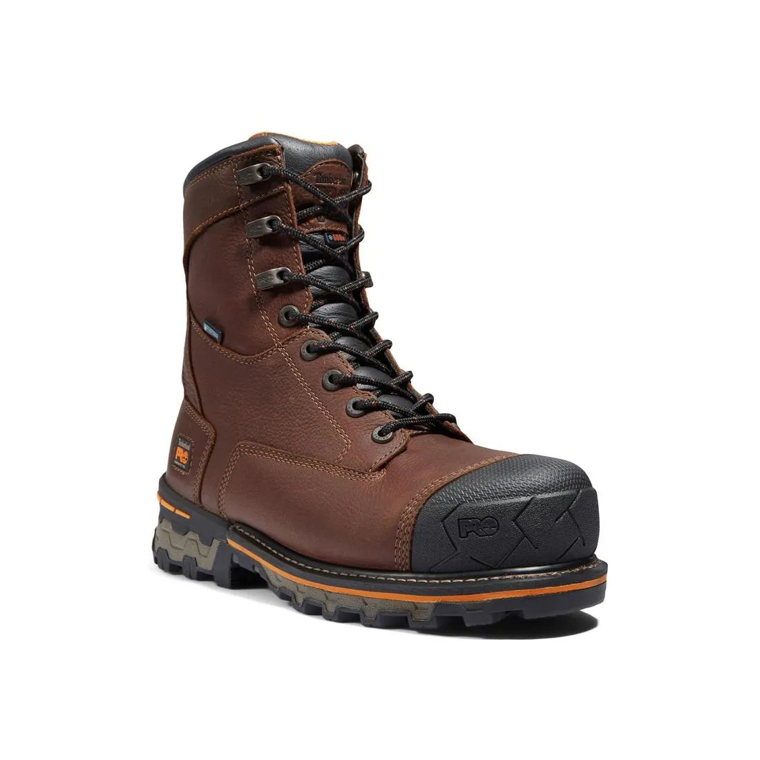 Boondock 8 Inch Composite-Toe Waterproof Ins 600G Work Boot Brown