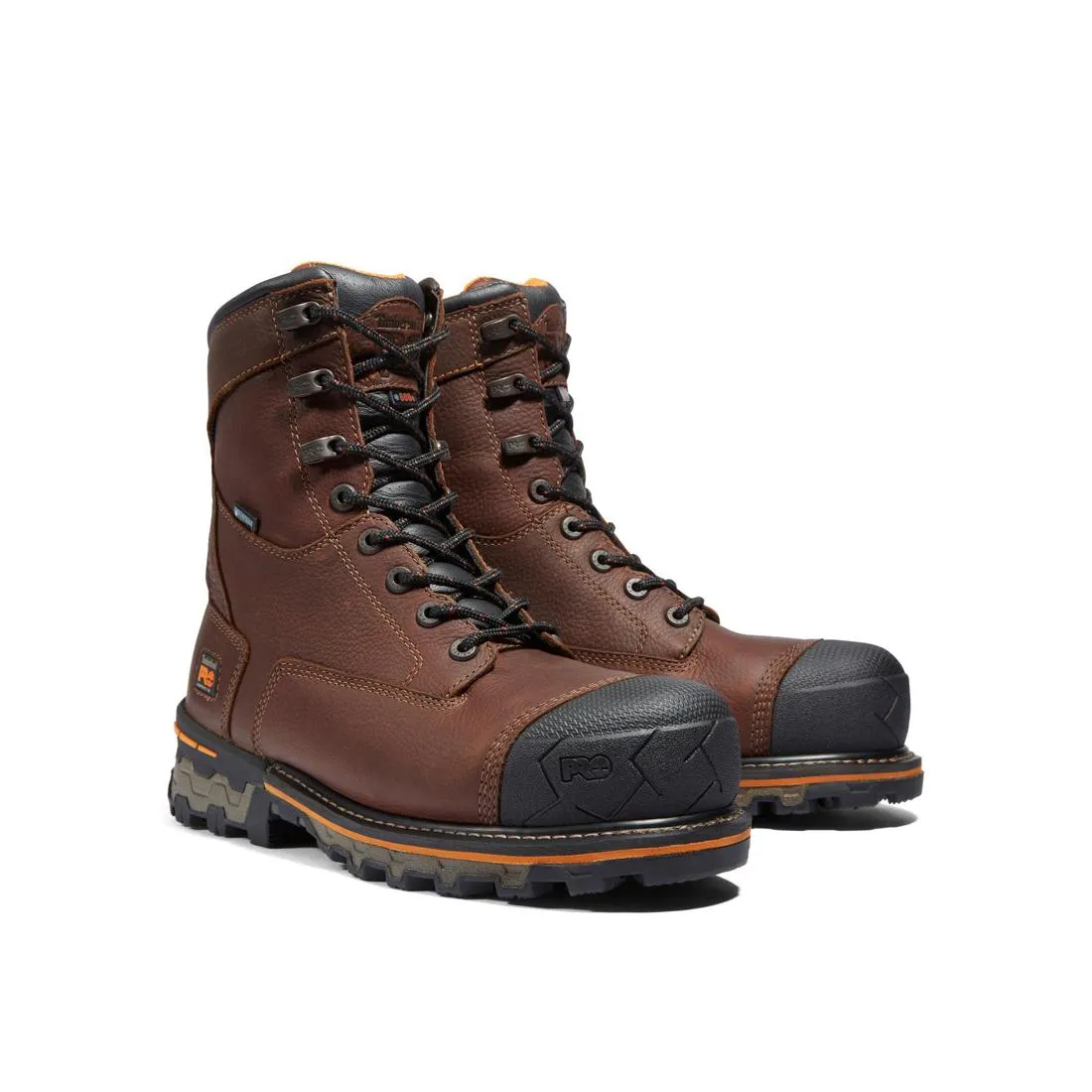 Boondock 8 Inch Composite-Toe Waterproof Ins 600G Work Boot Brown