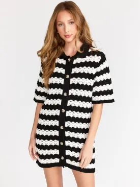 Button-Down Knit Shirt Dress - Aaron & Amber
