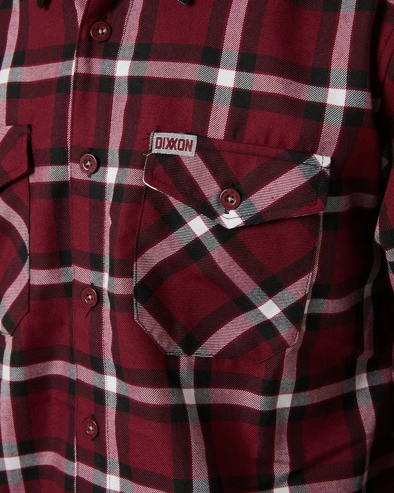 Cellar Flannel - Red White Black Plaid