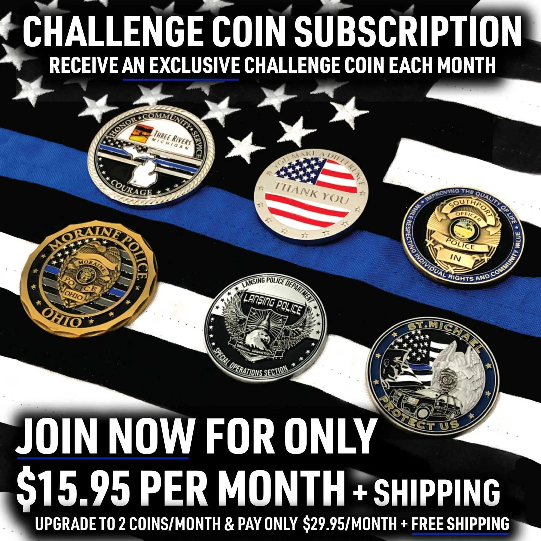 Challenge Coin Club · Exclusive Challenge Coins Shipped Monthly