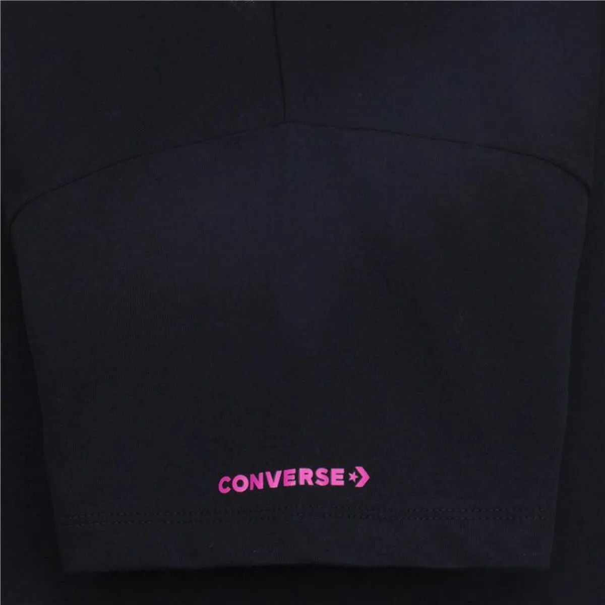 Child's Short Sleeve T-Shirt Converse Boyfriend Graphicrt Black
