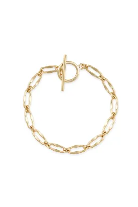 Chunky 14K Gold Chain Bracelet