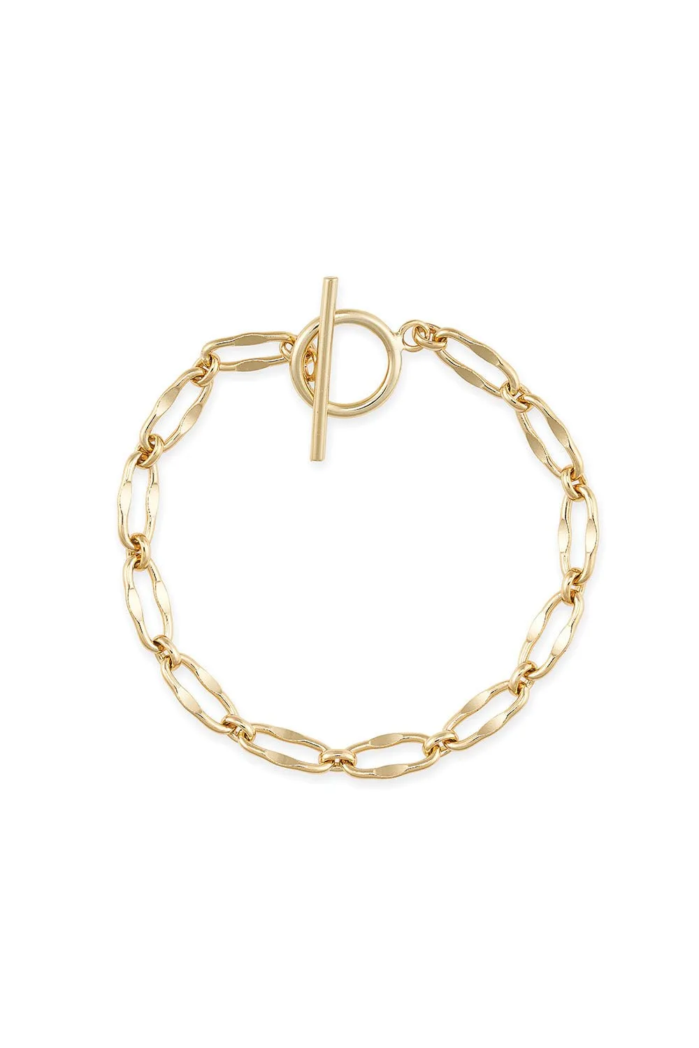Chunky 14K Gold Chain Bracelet