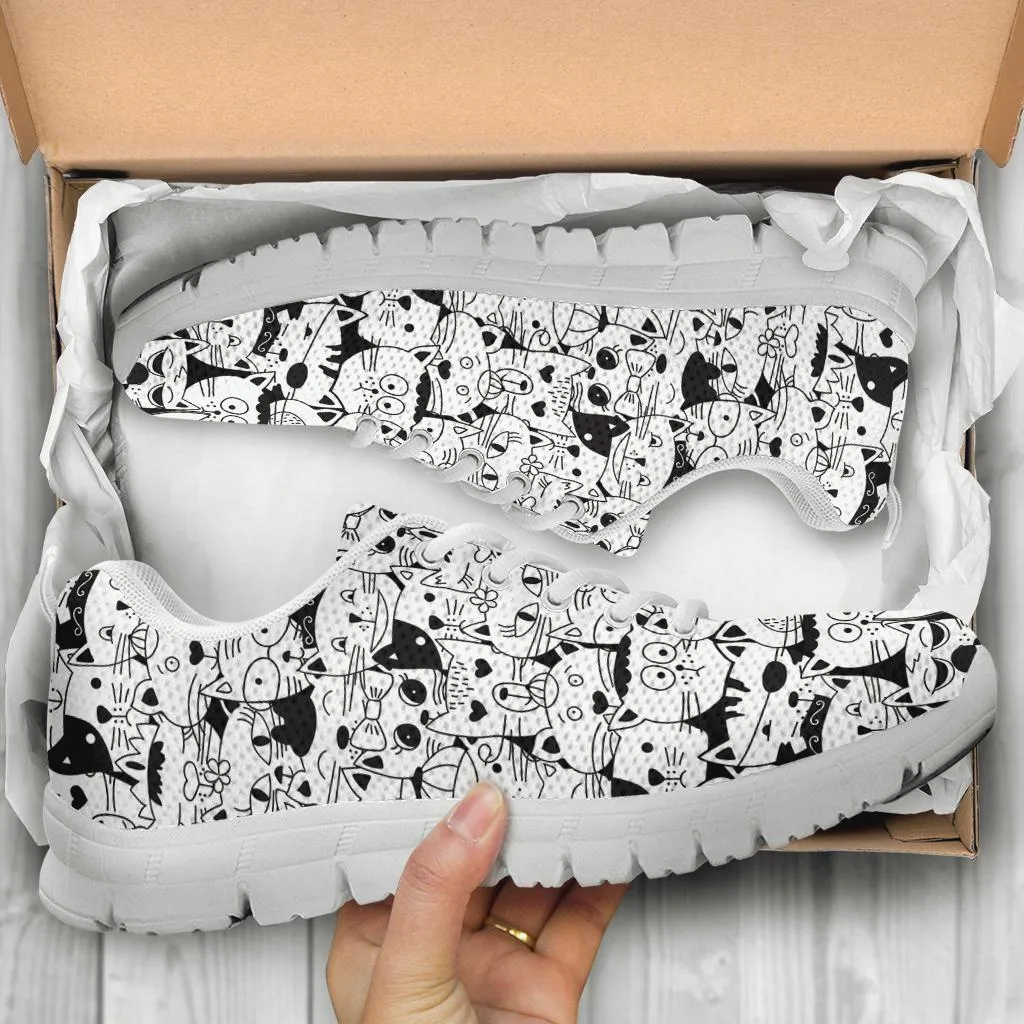 Comic Cats -  Women's Sneakers
