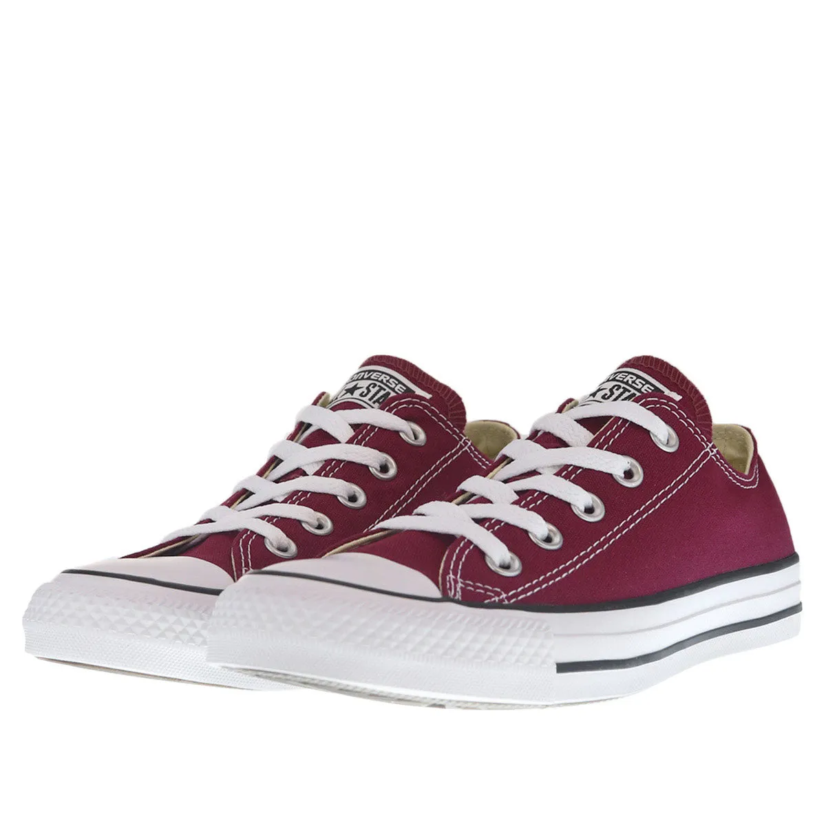 Converse All Star Chucks Ox Canvas Season M9691C - dunkelrot-weiss