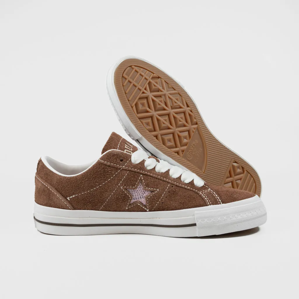 Converse Cons -  Quartersnacks One Star Pro Ox Shoes - Dark Clove / White / Cherry