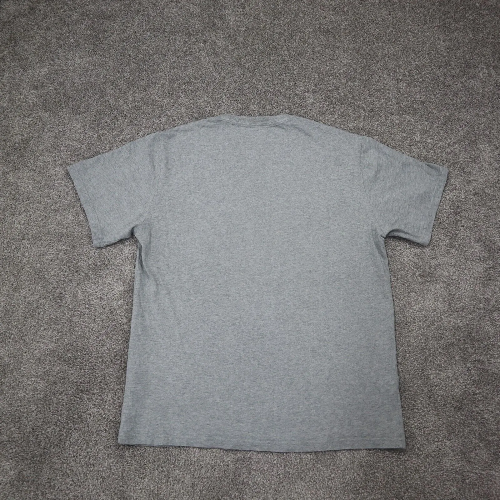 Converse Mens T Shirt Top Short Sleeve Crew Neck Tee 100% Cotton Gray Size Large