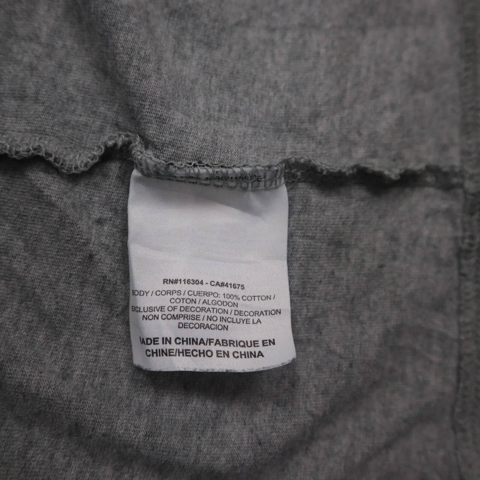 Converse Mens T Shirt Top Short Sleeve Crew Neck Tee 100% Cotton Gray Size Large