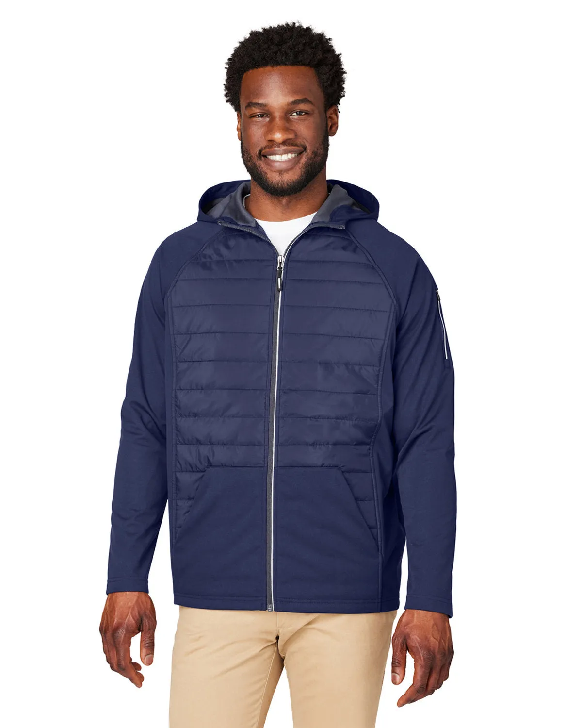 CORE365 Unisex Techno Lite Hybrid Hooded Jacket