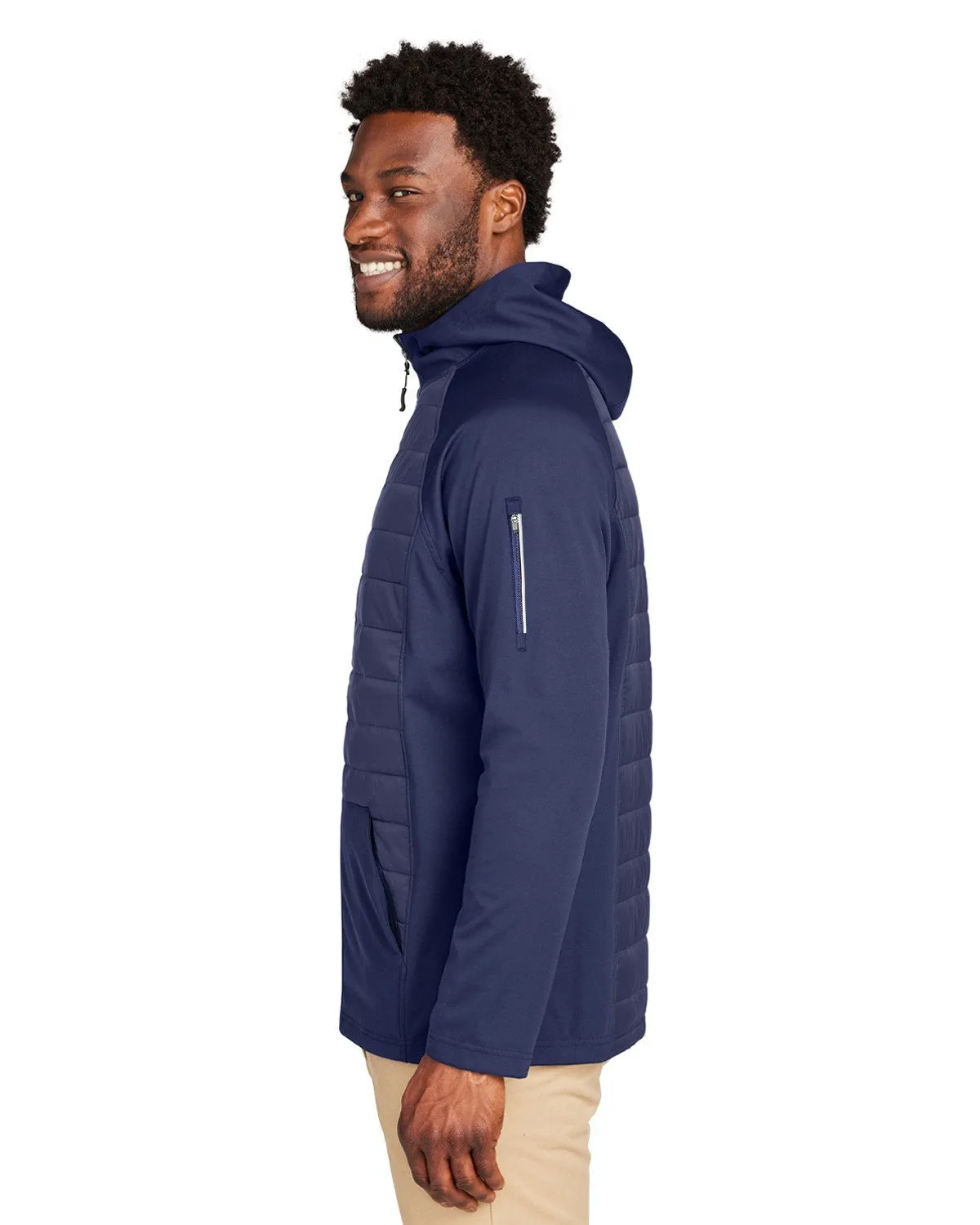 CORE365 Unisex Techno Lite Hybrid Hooded Jacket