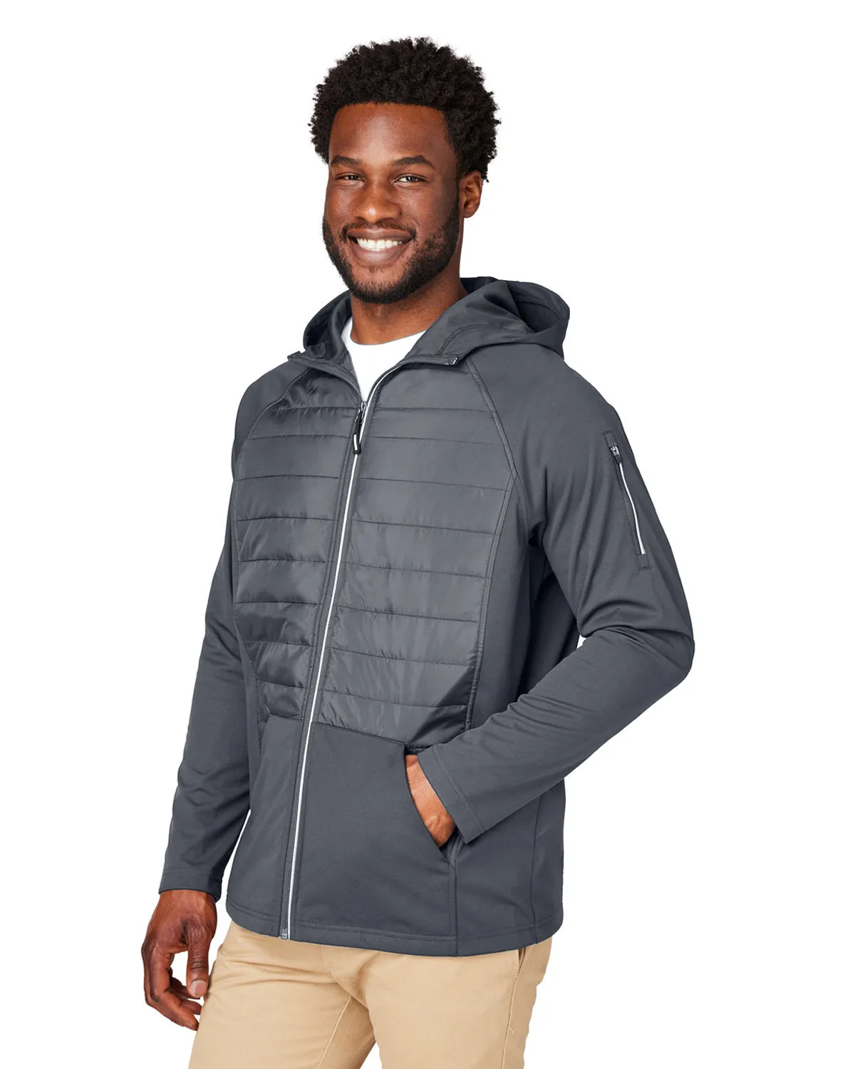 CORE365 Unisex Techno Lite Hybrid Hooded Jacket