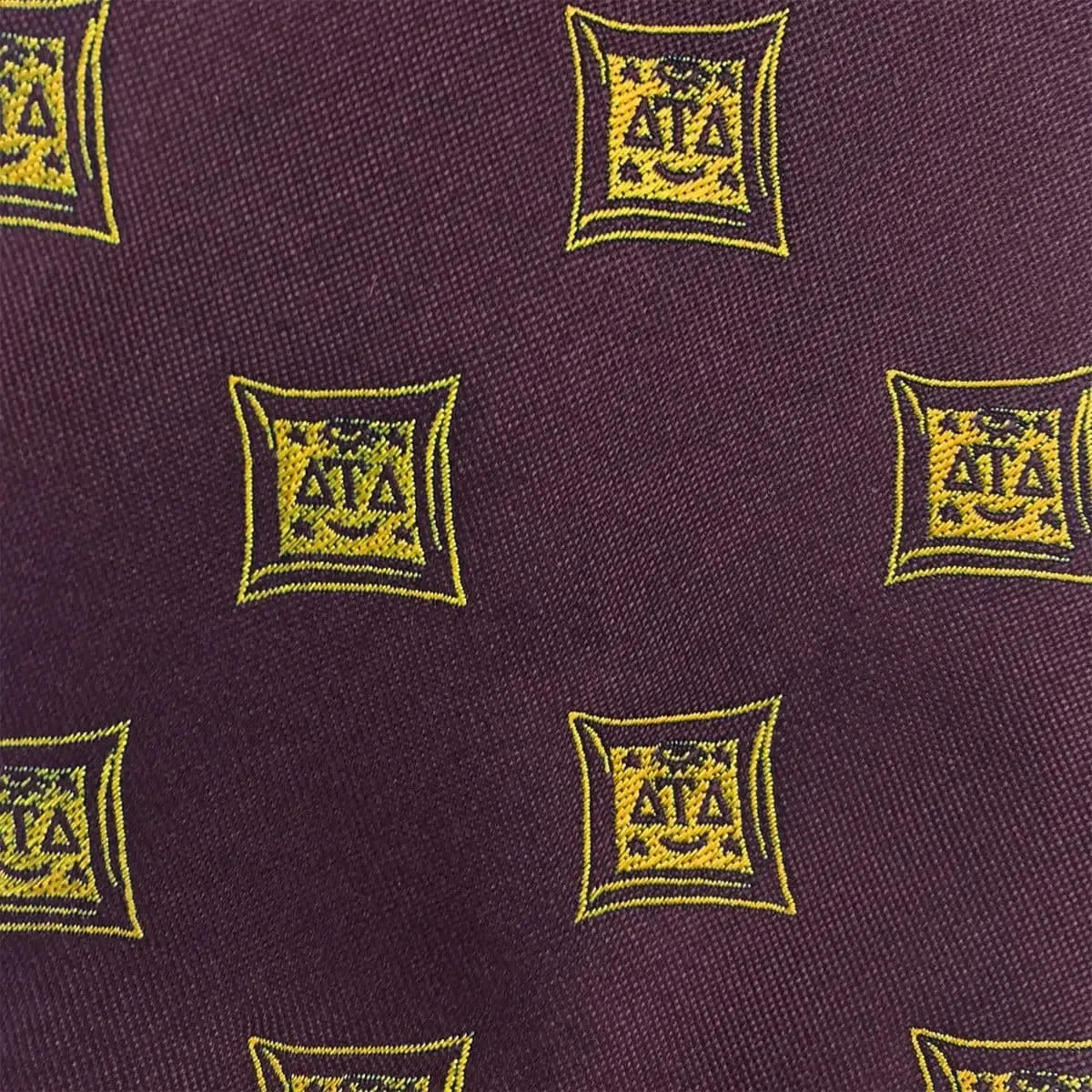 Delt Badge Silk Tie