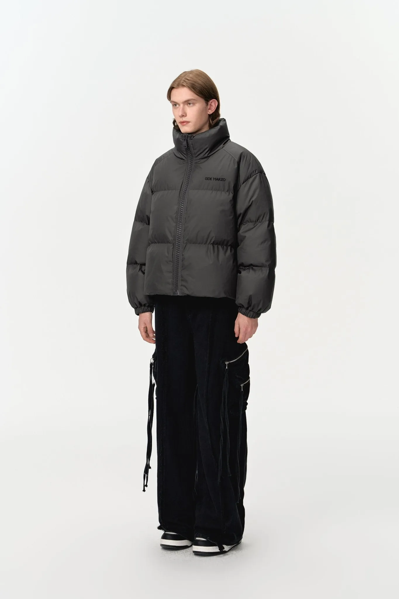 Doozoo Padded Down Jacket In Black