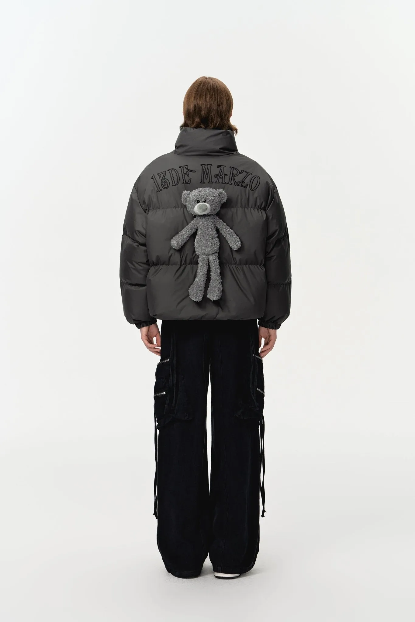 Doozoo Padded Down Jacket In Black