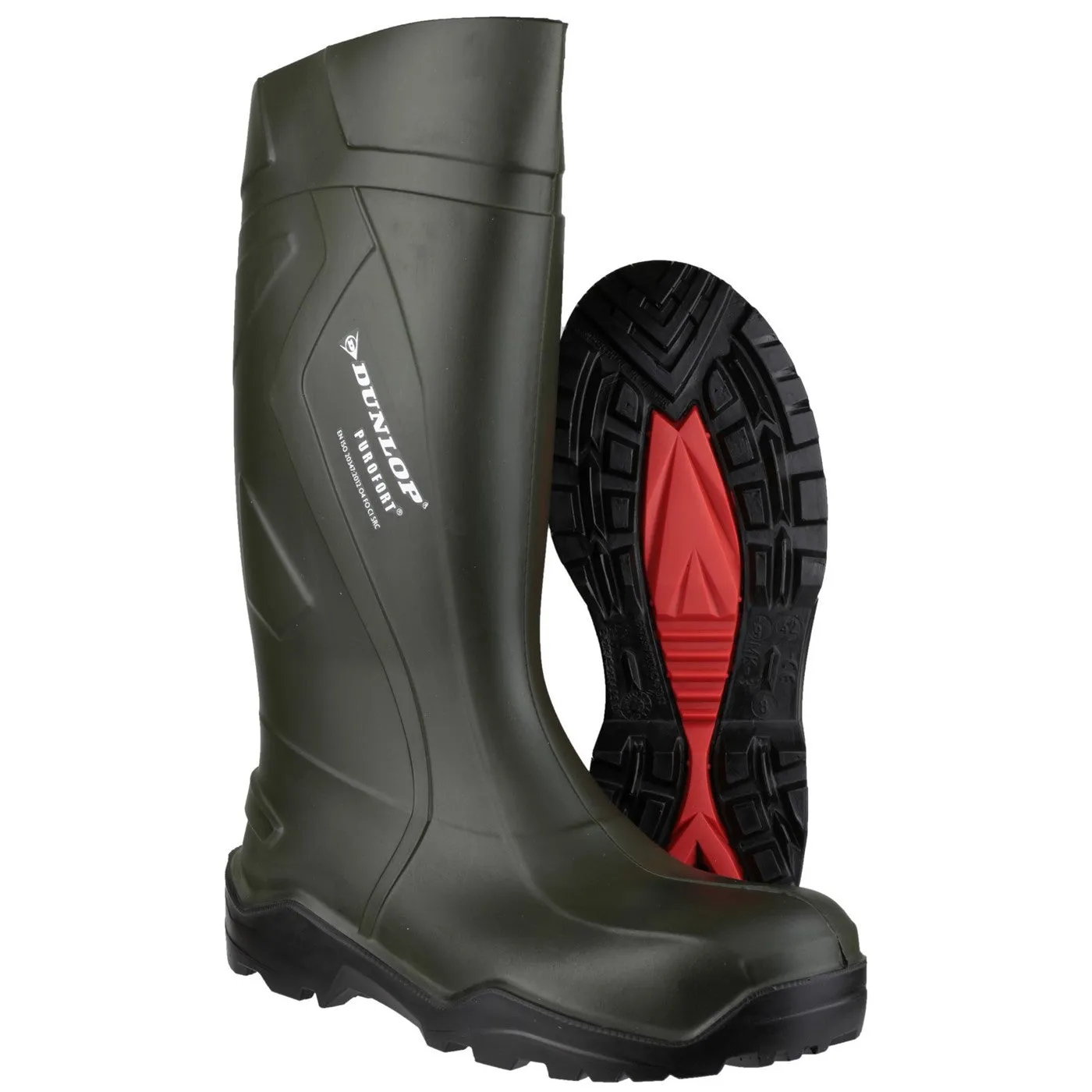 Dunlop Purofort  Wellington O4 Green