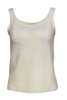 Eileen Fisher - Cream Knit Wool Tank Sz PS
