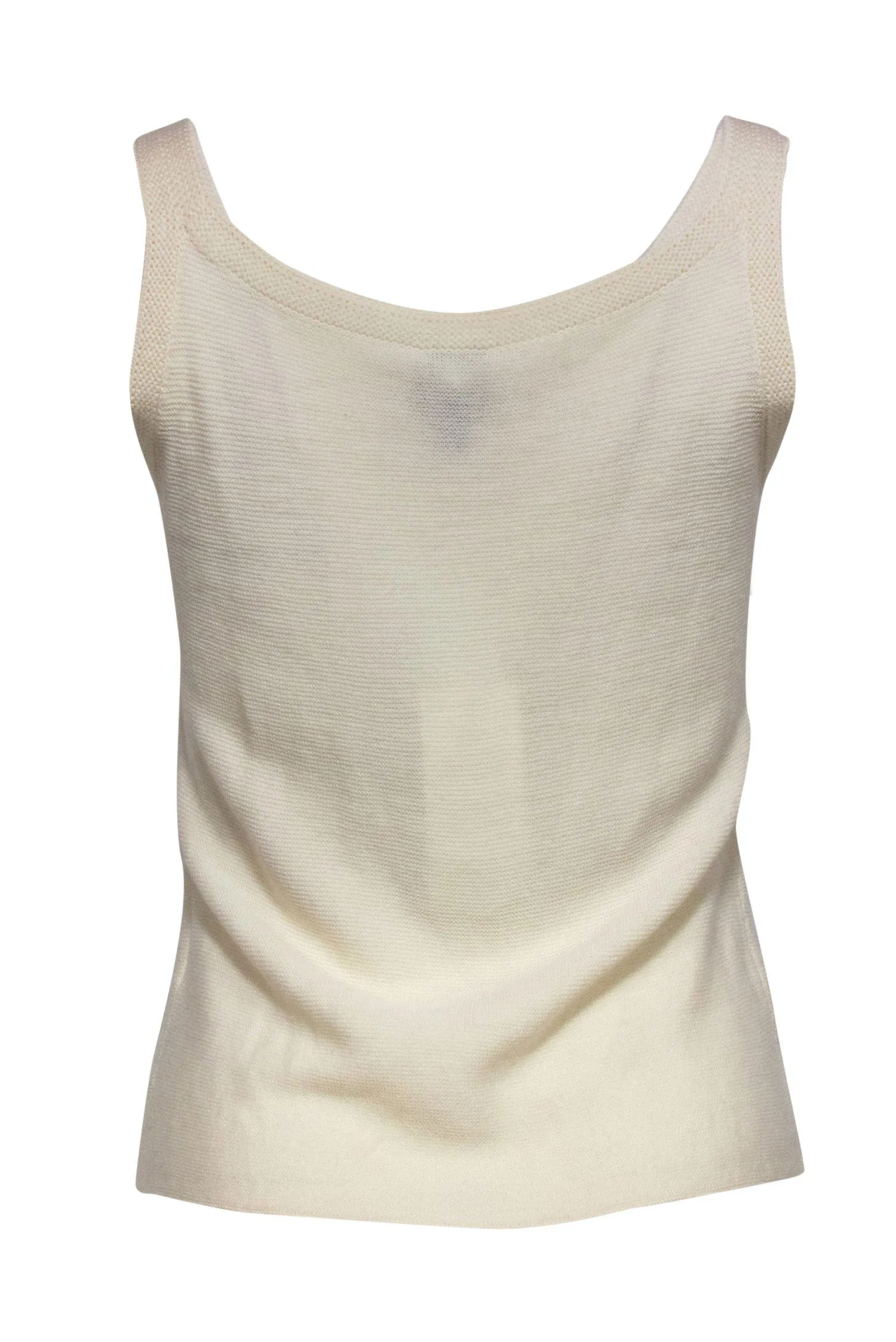 Eileen Fisher - Cream Knit Wool Tank Sz PS