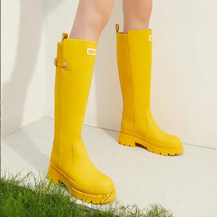 Fashionable Waterproof Non-slip Tall Rain Boots