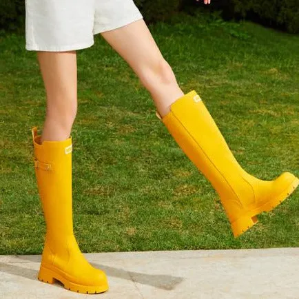Fashionable Waterproof Non-slip Tall Rain Boots