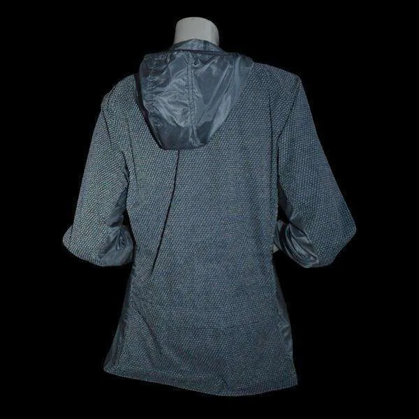 FINAL SALE: Women's FeatherLITE Reflective Hooded Nylon Packable Jacket in Graphite