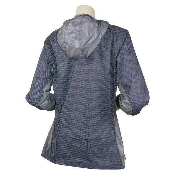 FINAL SALE: Women's FeatherLITE Reflective Hooded Nylon Packable Jacket in Graphite