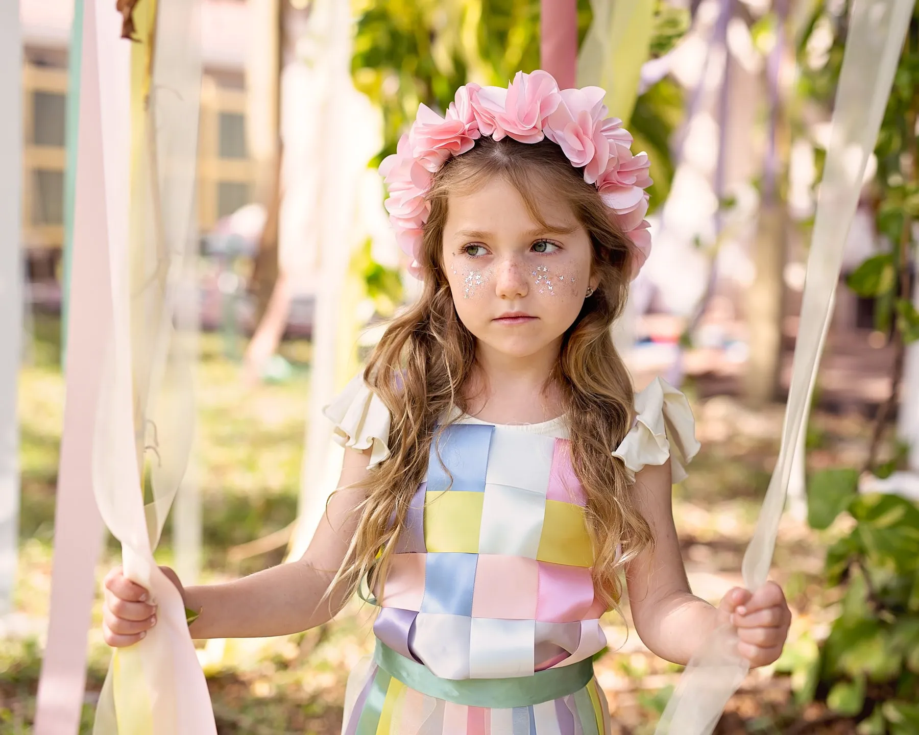 Floral Wreath Full - Baby Pink