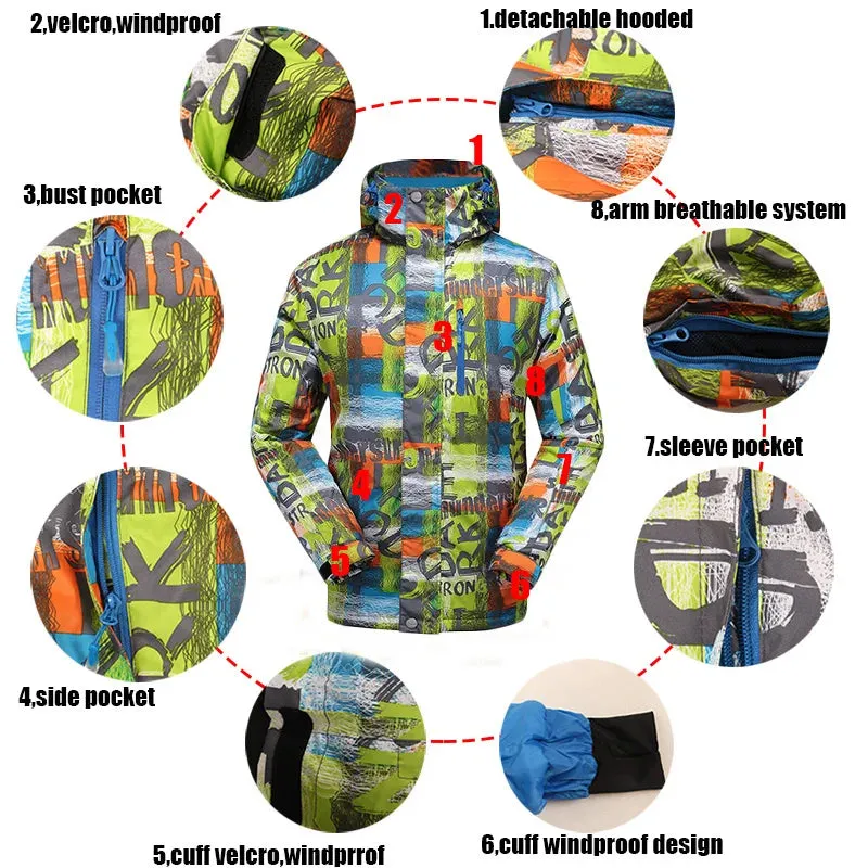 GOEXPLORE Waterproof Winter Ski Snowboard Jacket