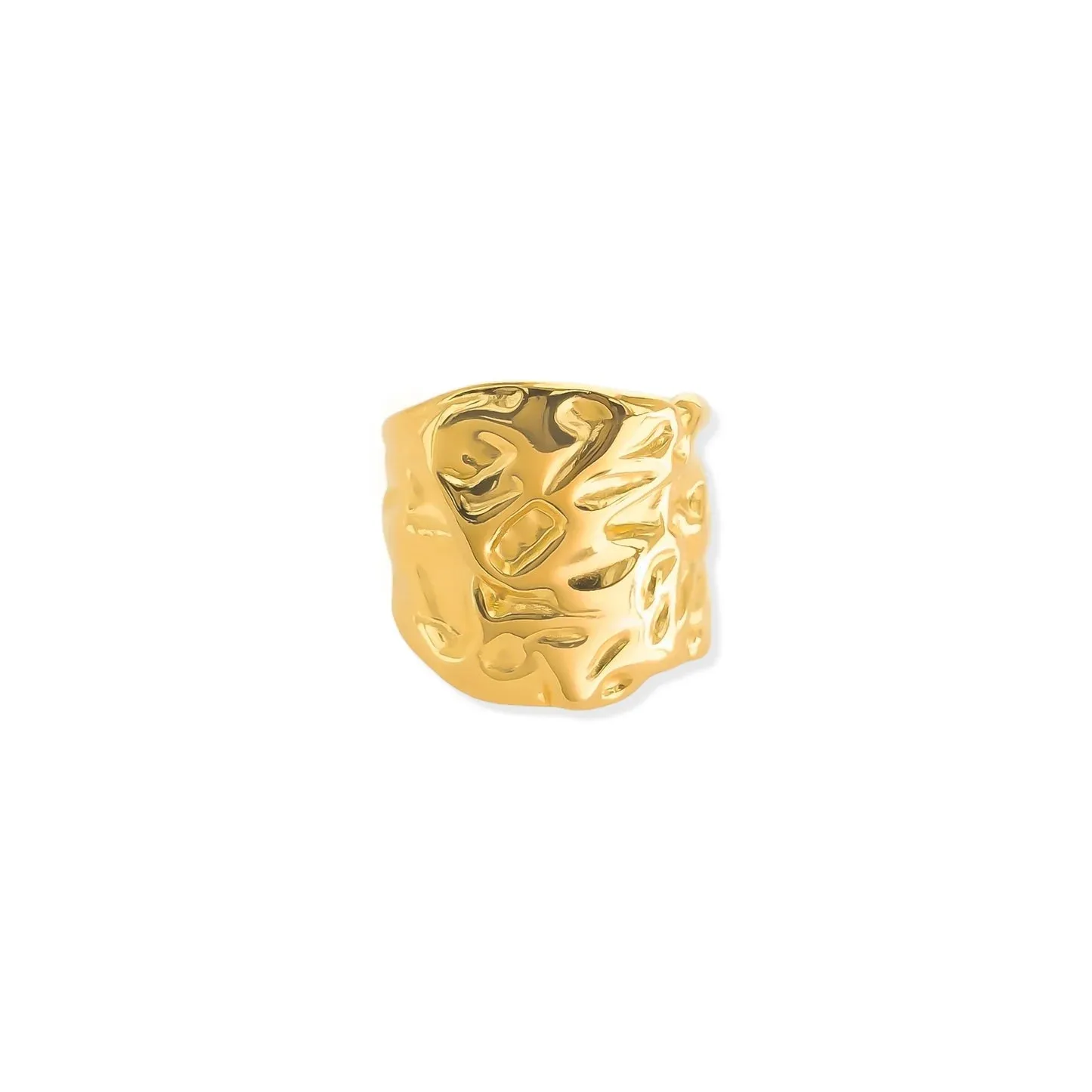 HAMMERED RING- GOLD