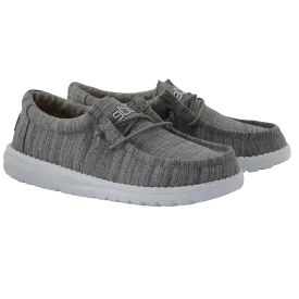 Hey Dude Children's Wally Linen Stone Shoes 130130704