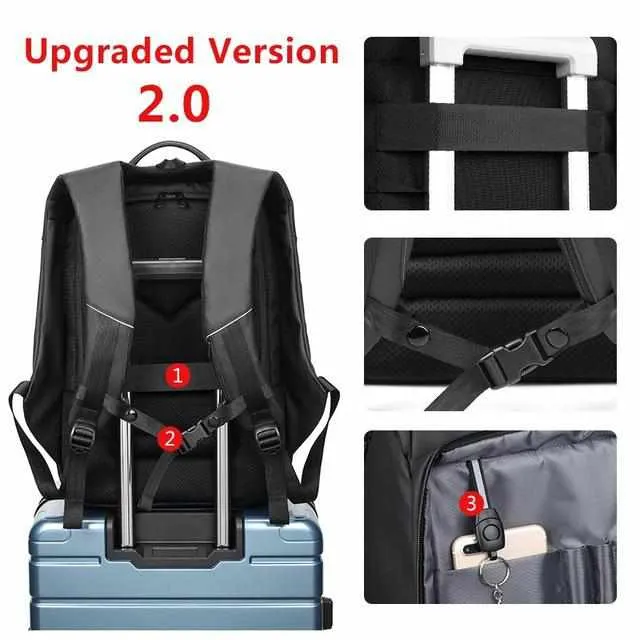 Laptop&Travel Backpack Water Repellent with USB Charging Port