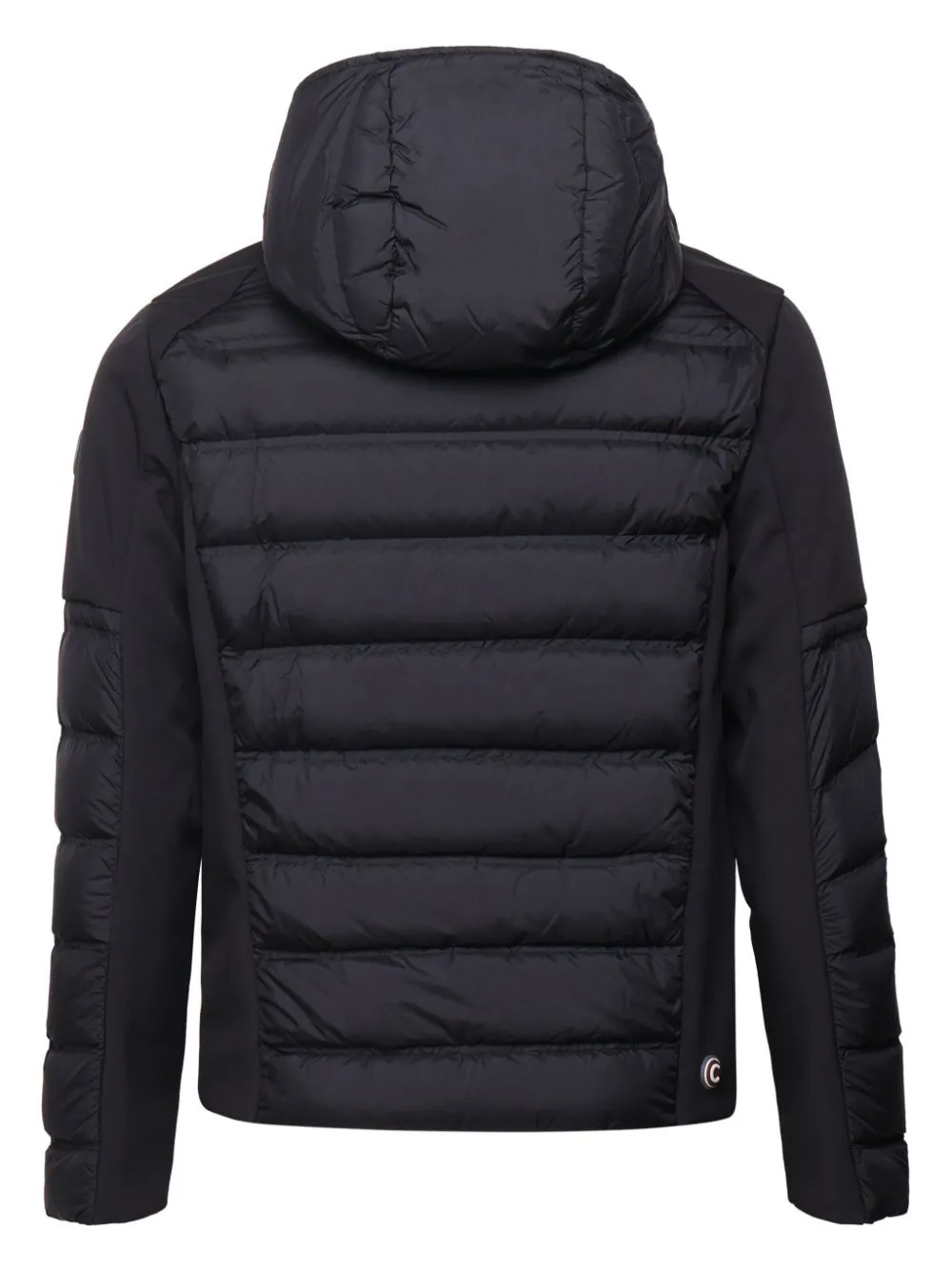 logo-appliqué padded jacket