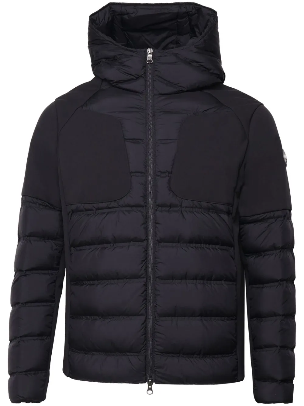 logo-appliqué padded jacket