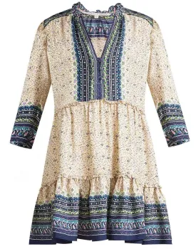 Lumi Abstract-Geo Print Dress