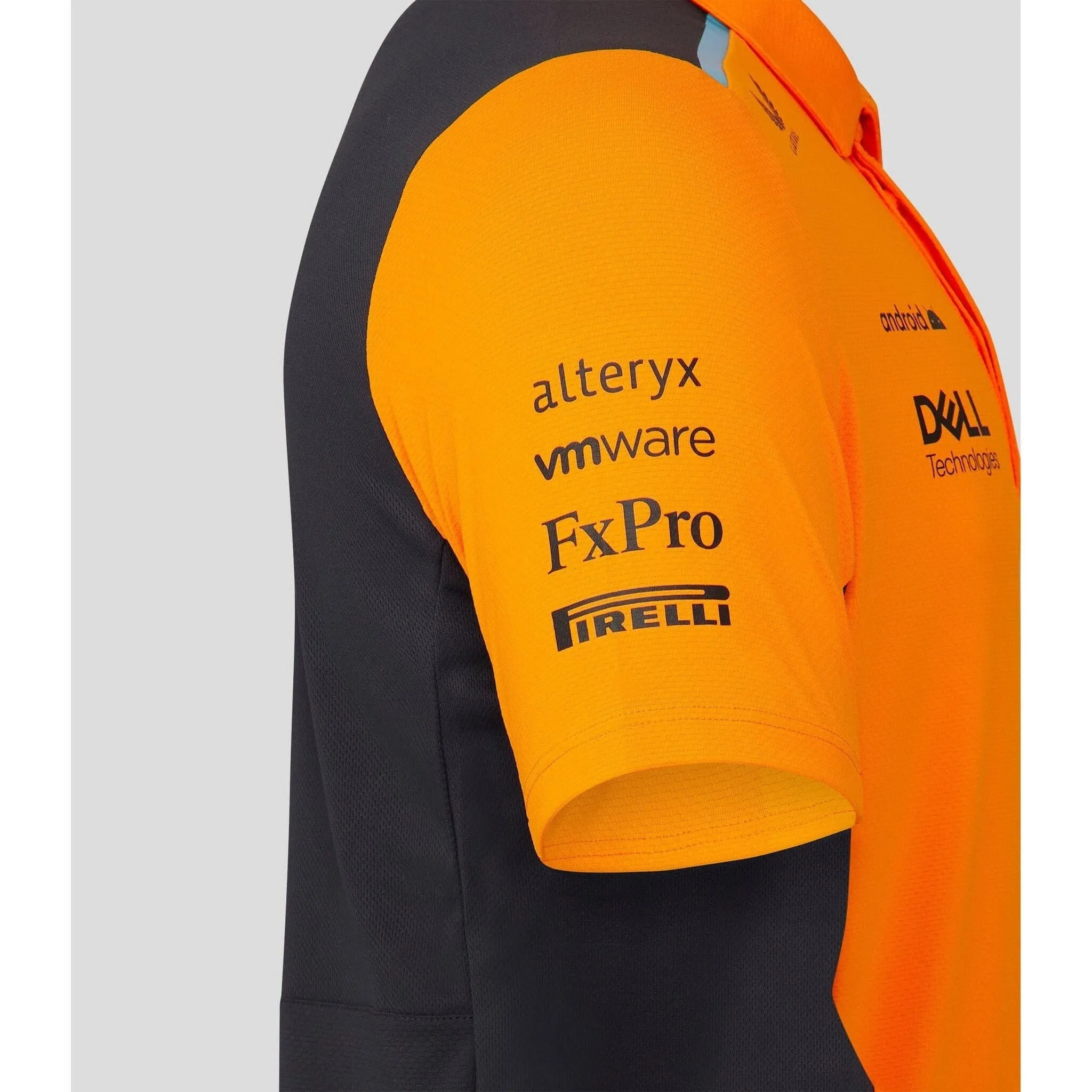 McLaren F1 Men's 2023 Lando Norris Team Drivers Polo - Papaya