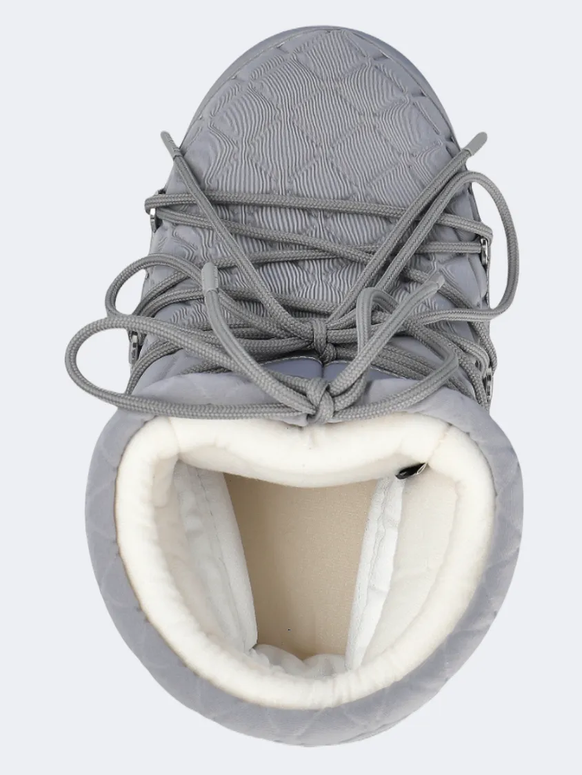 Moon Boot Icon Women Skiing After Ski Quilt Grey
