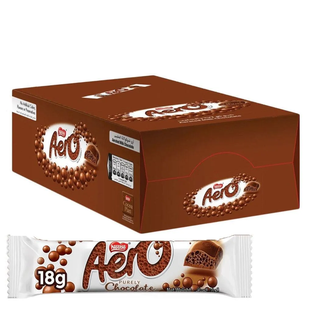 Nestle Aero Purely Aerated Milk Chocolate 40X18g