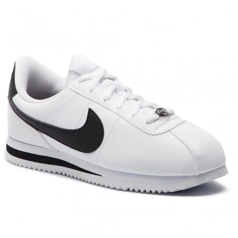 Nike Cortez SL GS 904764-102 Youth Kid's White & Black Sneakers Shoes HS1840